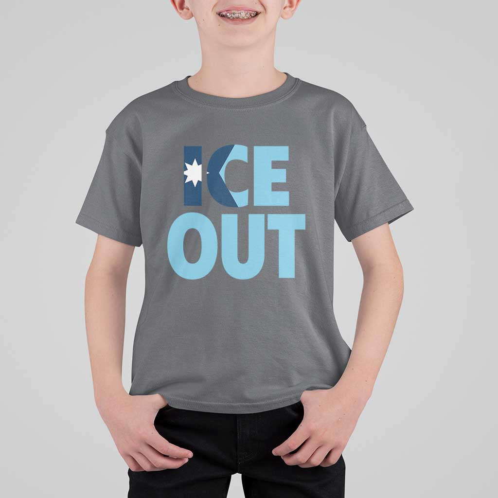 Minnesota Ice Out T Shirt For Kid MN State Anti Ice Movement Protest Statement