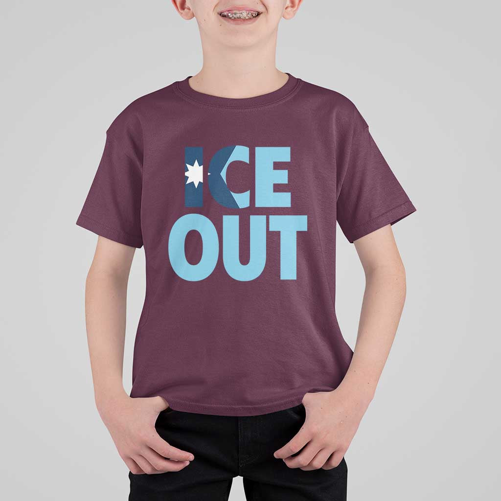 Minnesota Ice Out T Shirt For Kid MN State Anti Ice Movement Protest Statement
