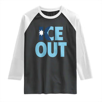 Minnesota Ice Out Raglan Shirt MN State Anti Ice Movement Protest Statement