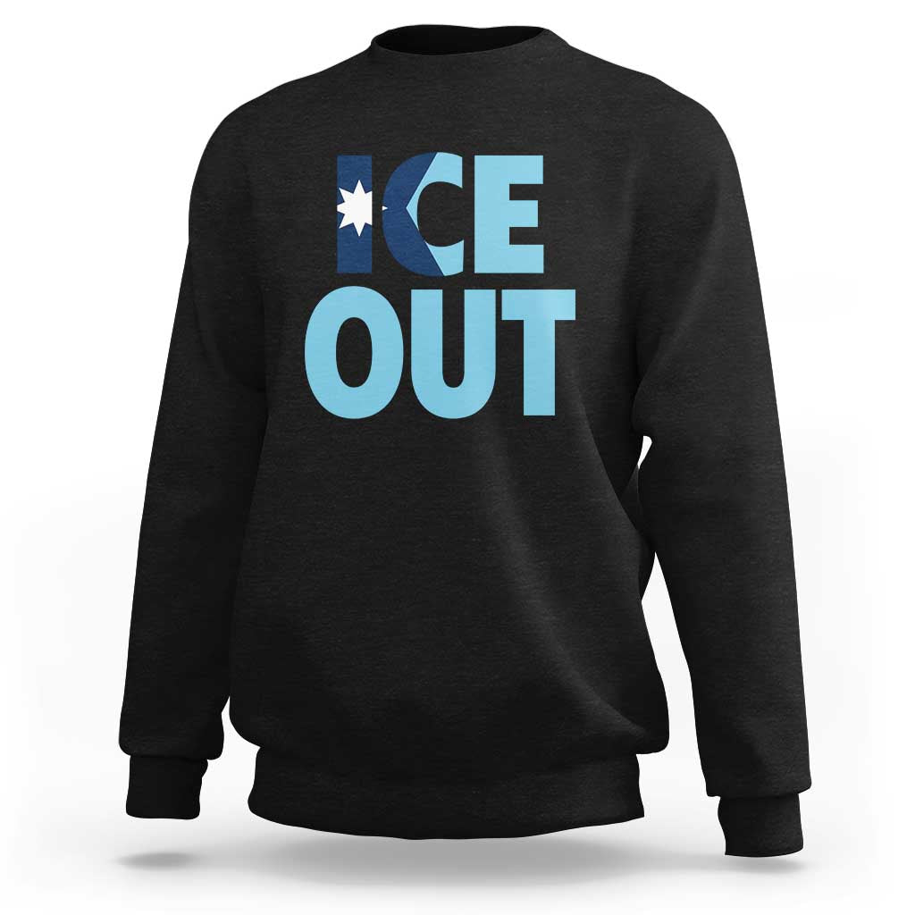 Minnesota Ice Out Sweatshirt MN State Anti Ice Movement Protest Statement