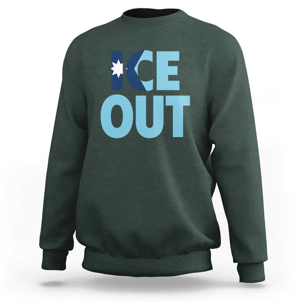 Minnesota Ice Out Sweatshirt MN State Anti Ice Movement Protest Statement