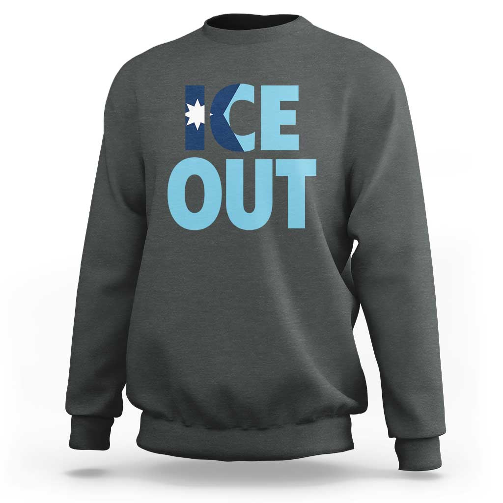 Minnesota Ice Out Sweatshirt MN State Anti Ice Movement Protest Statement