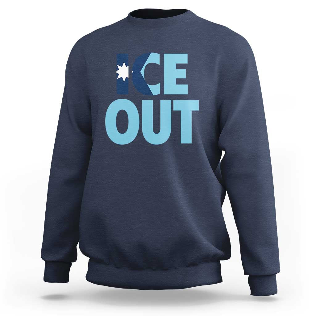 Minnesota Ice Out Sweatshirt MN State Anti Ice Movement Protest Statement