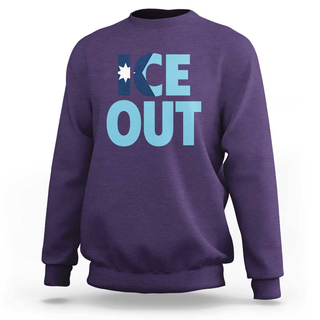 Minnesota Ice Out Sweatshirt MN State Anti Ice Movement Protest Statement