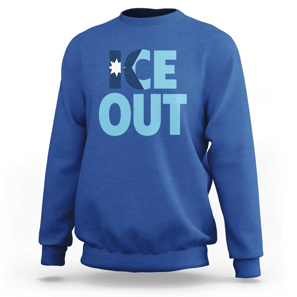Minnesota Ice Out Sweatshirt MN State Anti Ice Movement Protest Statement