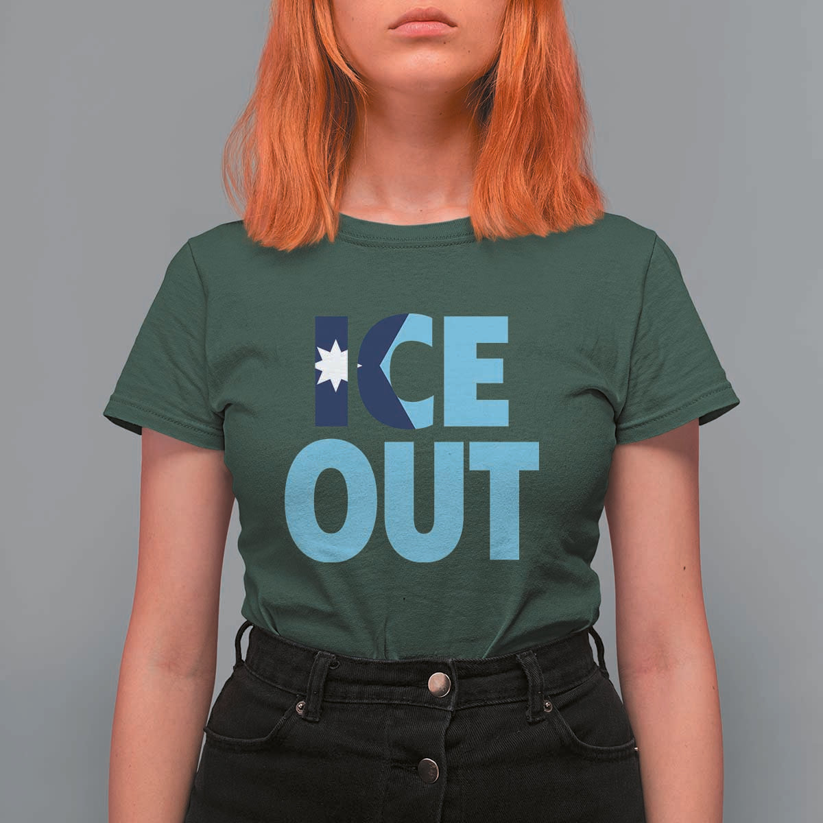 Minnesota Ice Out T Shirt For Women MN State Anti Ice Movement Protest Statement