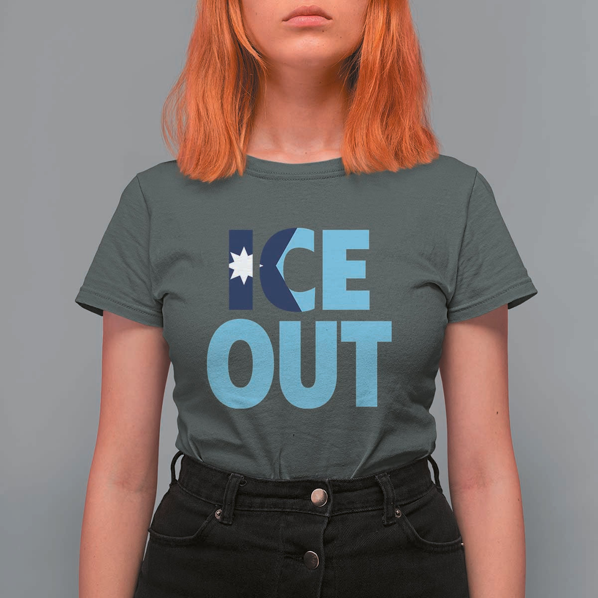 Minnesota Ice Out T Shirt For Women MN State Anti Ice Movement Protest Statement
