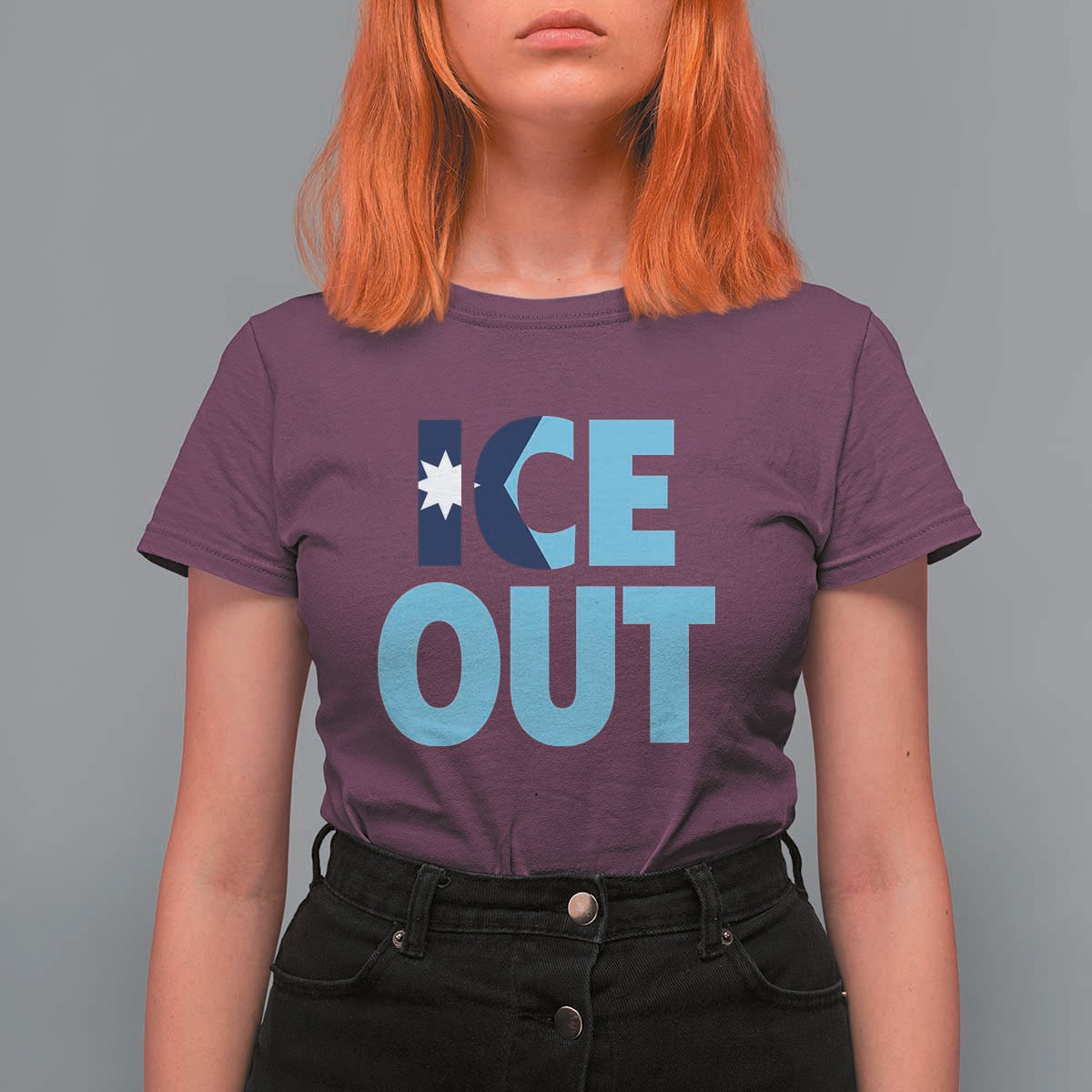 Minnesota Ice Out T Shirt For Women MN State Anti Ice Movement Protest Statement