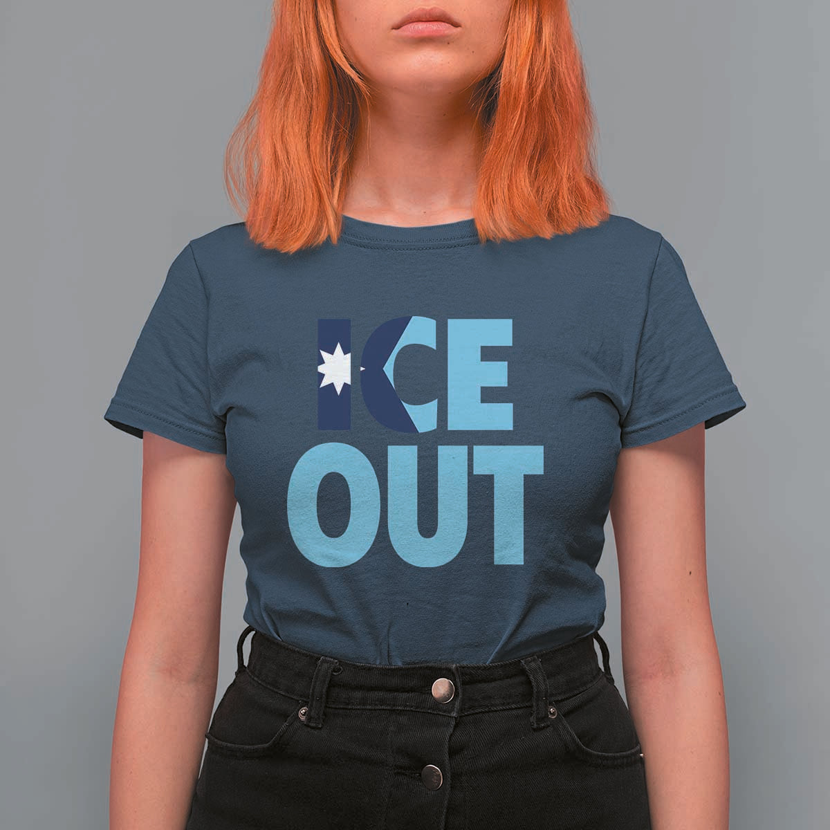 Minnesota Ice Out T Shirt For Women MN State Anti Ice Movement Protest Statement