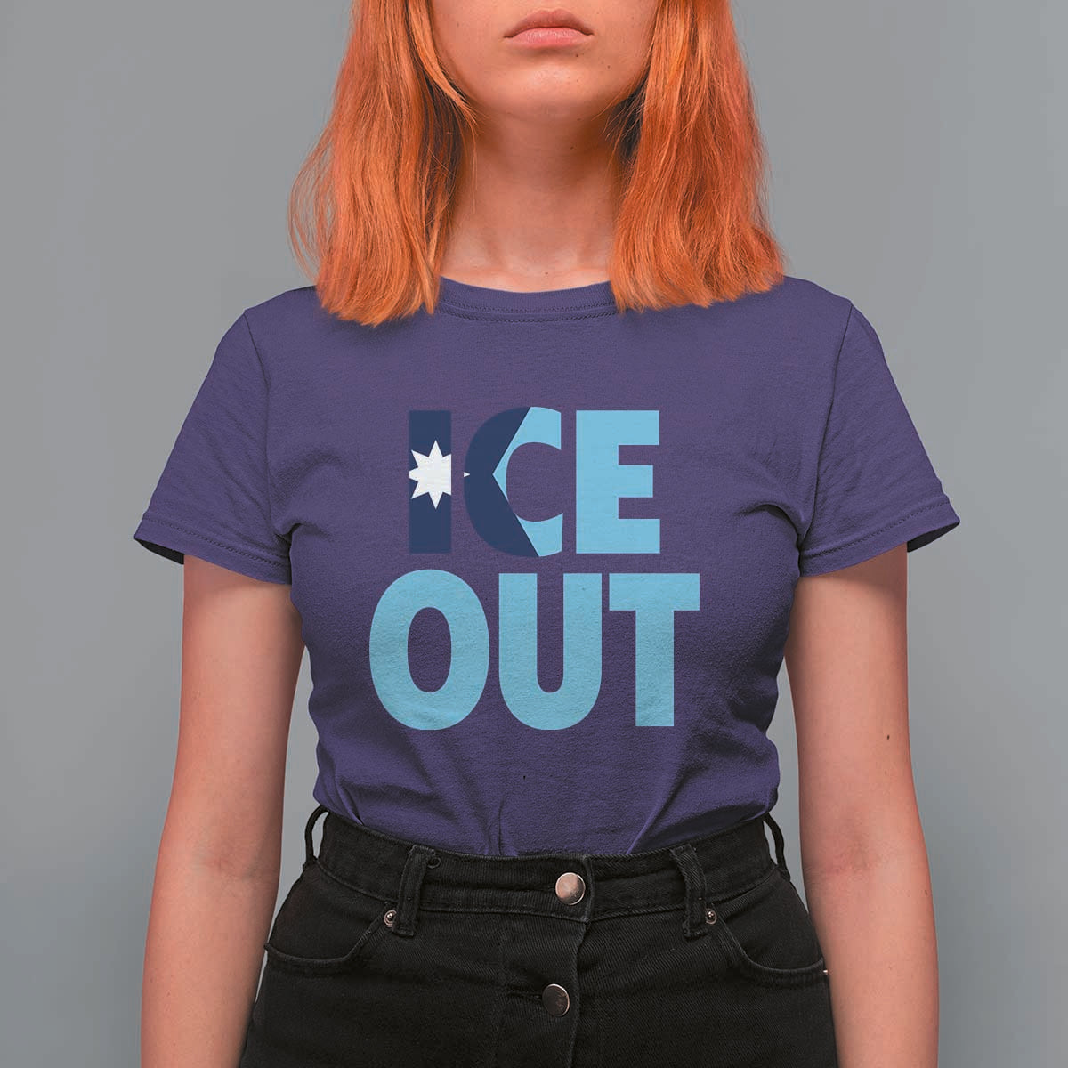 Minnesota Ice Out T Shirt For Women MN State Anti Ice Movement Protest Statement
