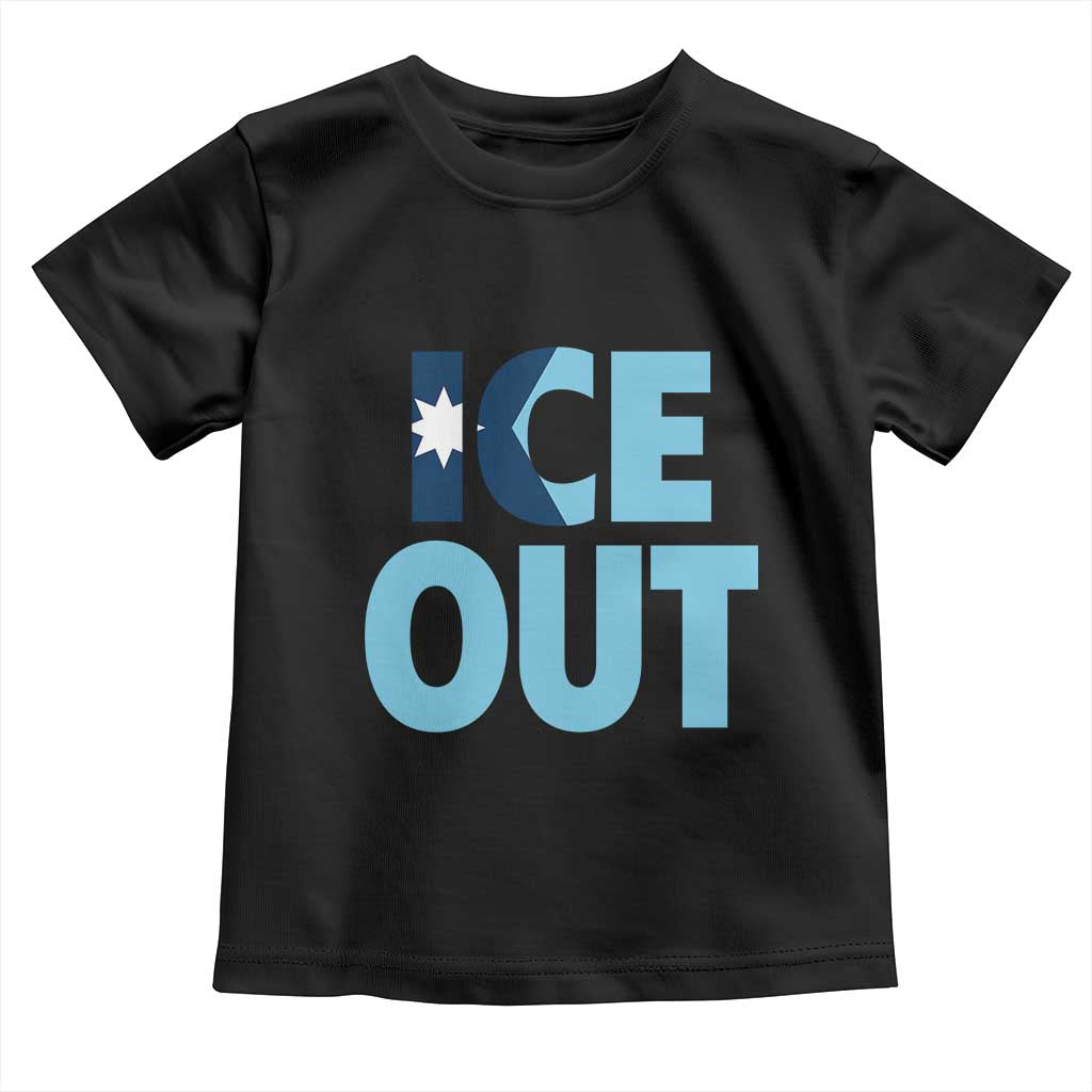 Minnesota Ice Out Toddler T Shirt MN State Anti Ice Movement Protest Statement