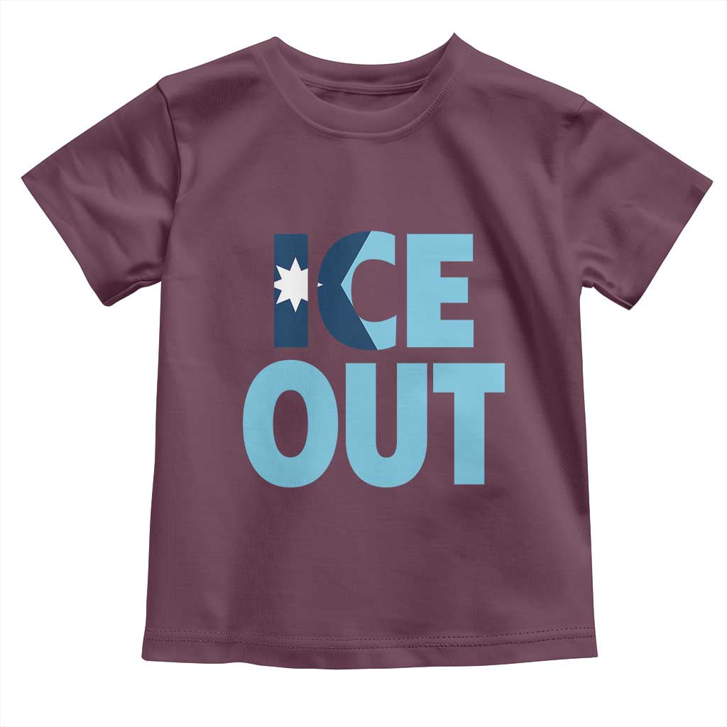 Minnesota Ice Out Toddler T Shirt MN State Anti Ice Movement Protest Statement