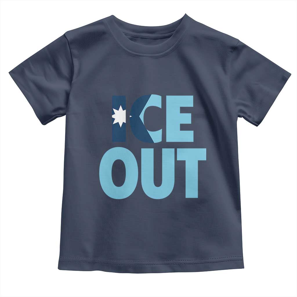 Minnesota Ice Out Toddler T Shirt MN State Anti Ice Movement Protest Statement