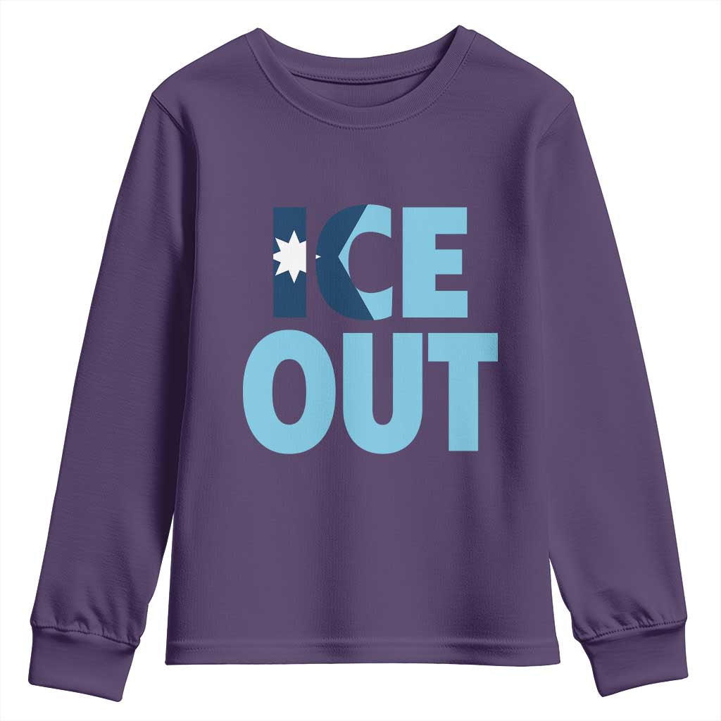 Minnesota Ice Out Youth Sweatshirt MN State Anti Ice Movement Protest Statement