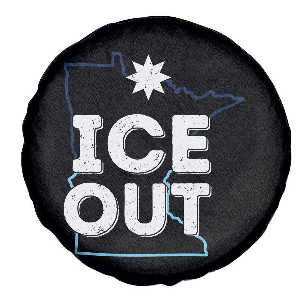Ice Out Of Minnesota Spare Tire Cover MN Map Immigration Protest Community Resistance