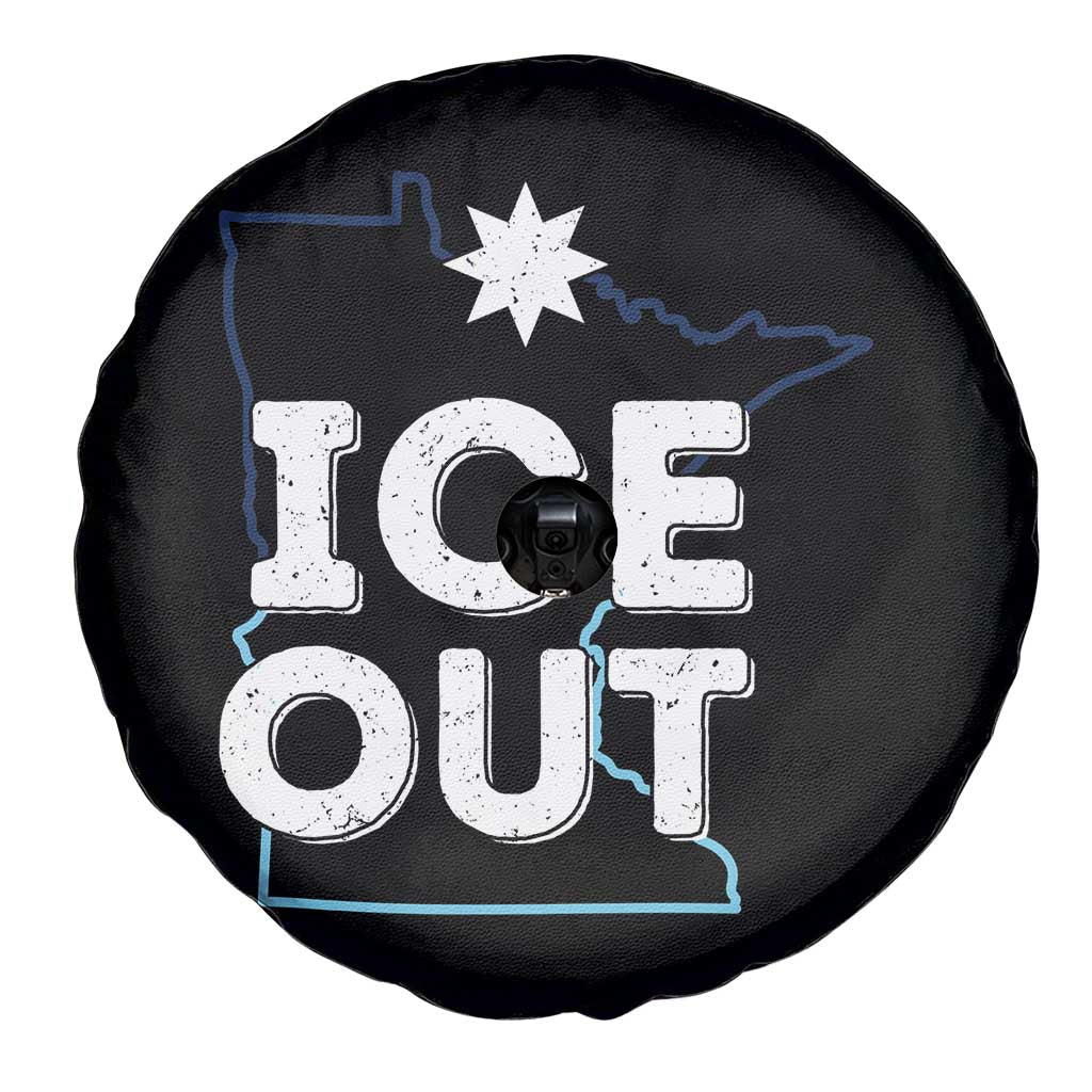 Ice Out Of Minnesota Spare Tire Cover MN Map Immigration Protest Community Resistance
