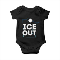 Ice Out Of Minnesota Baby Onesie MN Map Immigration Protest Community Resistance