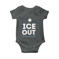 Ice Out Of Minnesota Baby Onesie MN Map Immigration Protest Community Resistance