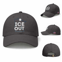 Ice Out Of Minnesota Baseball Cap MN Map Immigration Protest Community Resistance
