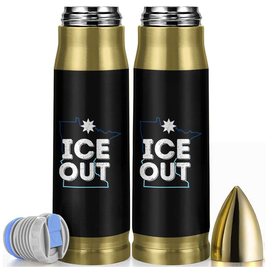 Ice Out Of Minnesota Bullet Tumbler MN Map Immigration Protest Community Resistance