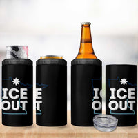 Ice Out Of Minnesota 4 in 1 Can Cooler Tumbler MN Map Immigration Protest Community Resistance