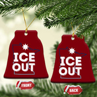Ice Out Of Minnesota Ceramic Ornament MN Map Immigration Protest Community Resistance