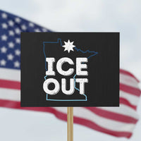 Ice Out Of Minnesota Protest Sign MN Map Immigration Protest Community Resistance