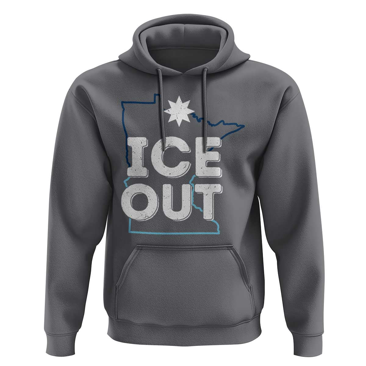 Ice Out Of Minnesota Hoodie MN Map Immigration Protest Community Resistance