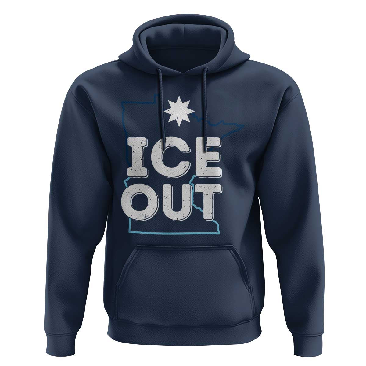 Ice Out Of Minnesota Hoodie MN Map Immigration Protest Community Resistance