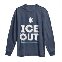 Ice Out Of Minnesota Long Sleeve Shirt MN Map Immigration Protest Community Resistance