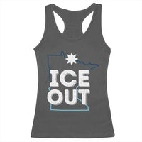 Ice Out Of Minnesota Racerback Tank Top MN Map Immigration Protest Community Resistance