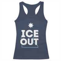 Ice Out Of Minnesota Racerback Tank Top MN Map Immigration Protest Community Resistance