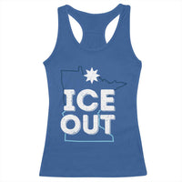 Ice Out Of Minnesota Racerback Tank Top MN Map Immigration Protest Community Resistance
