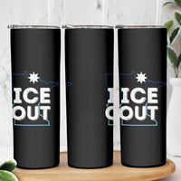 Ice Out Of Minnesota Skinny Tumbler MN Map Immigration Protest Community Resistance