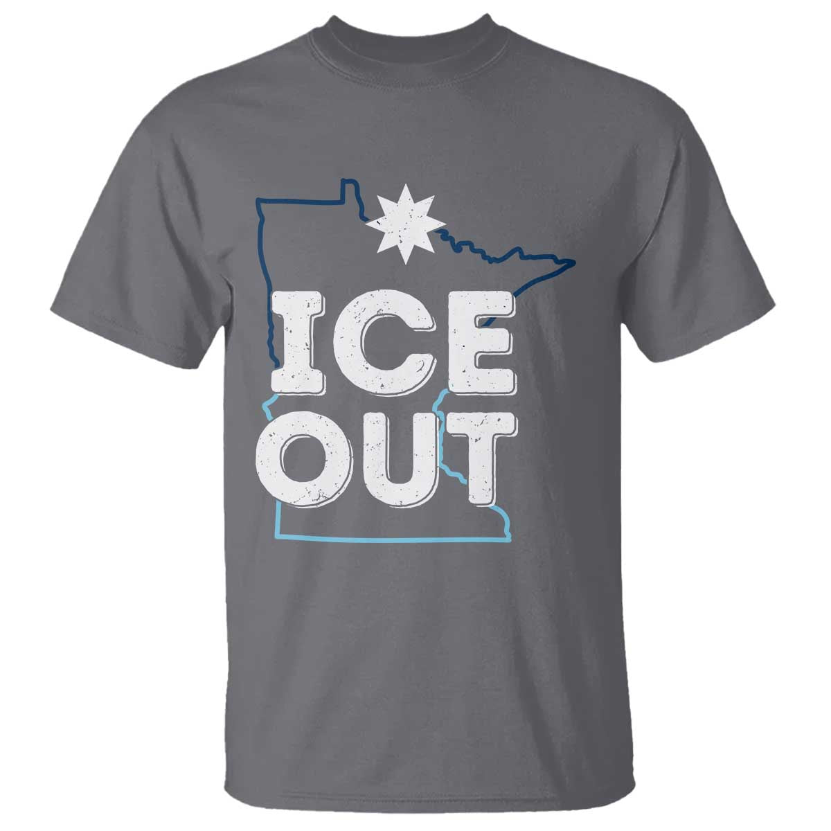 Ice Out Of Minnesota T Shirt MN Map Immigration Protest Community Resistance