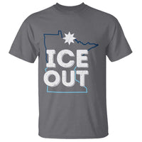 Ice Out Of Minnesota T Shirt MN Map Immigration Protest Community Resistance