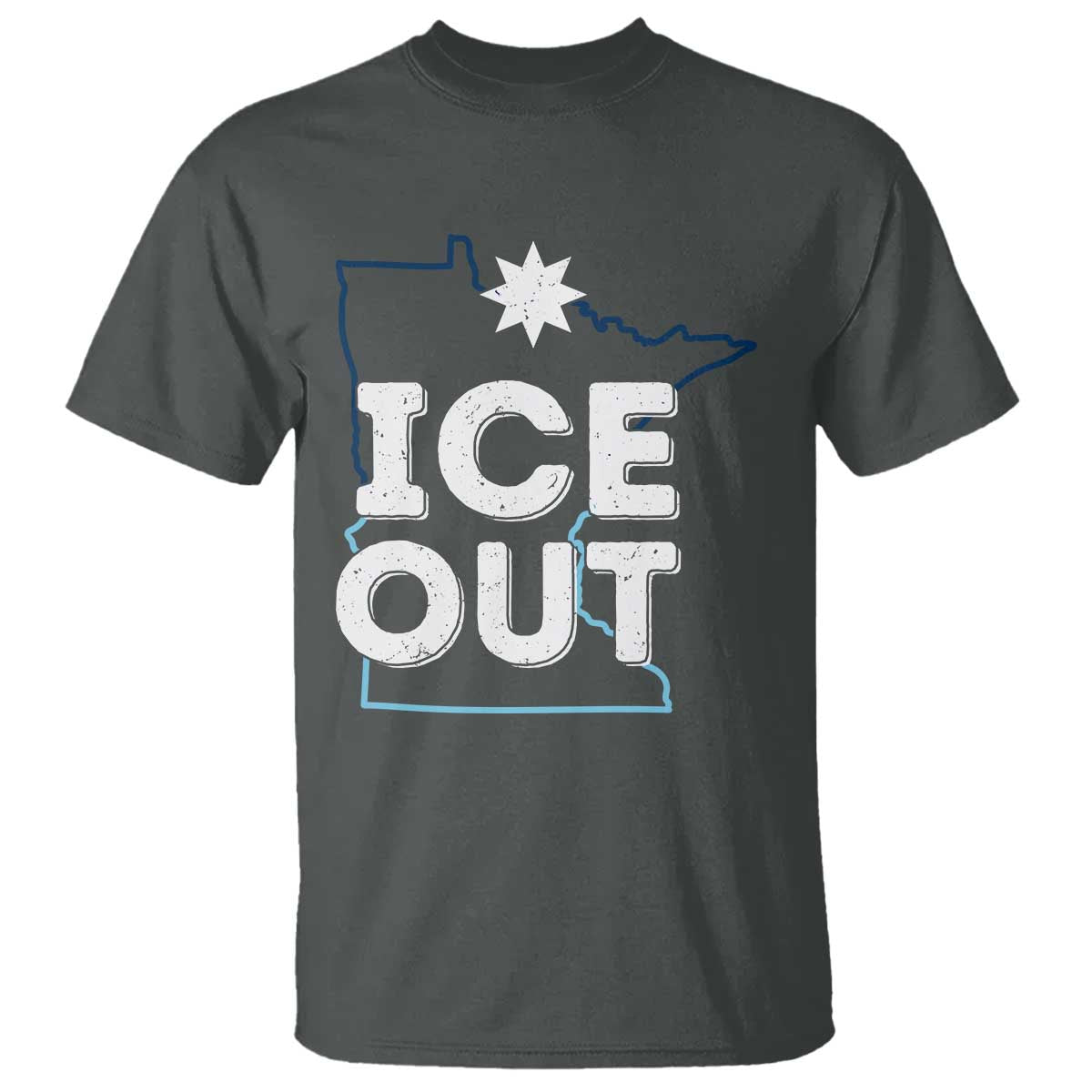 Ice Out Of Minnesota T Shirt MN Map Immigration Protest Community Resistance