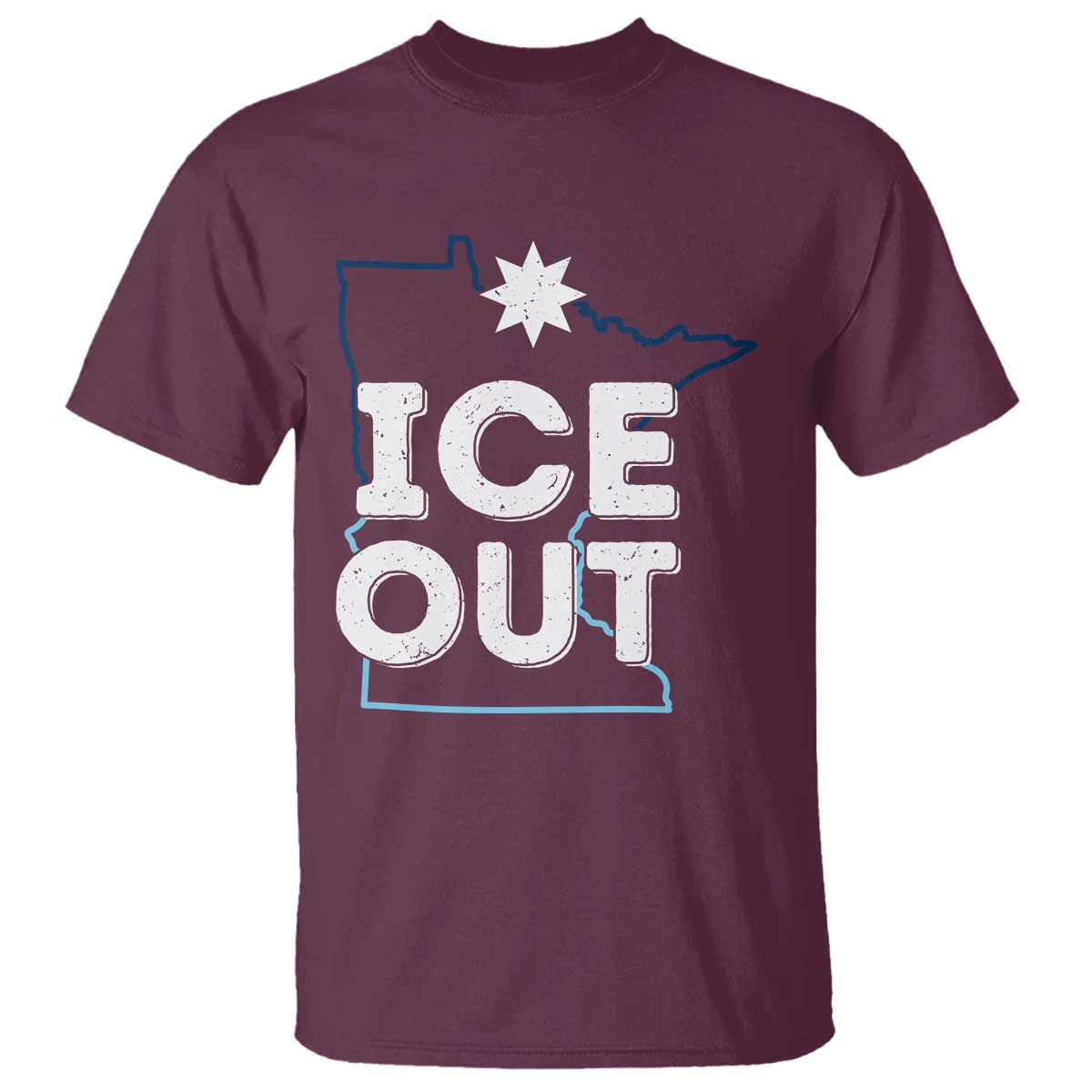 Ice Out Of Minnesota T Shirt MN Map Immigration Protest Community Resistance
