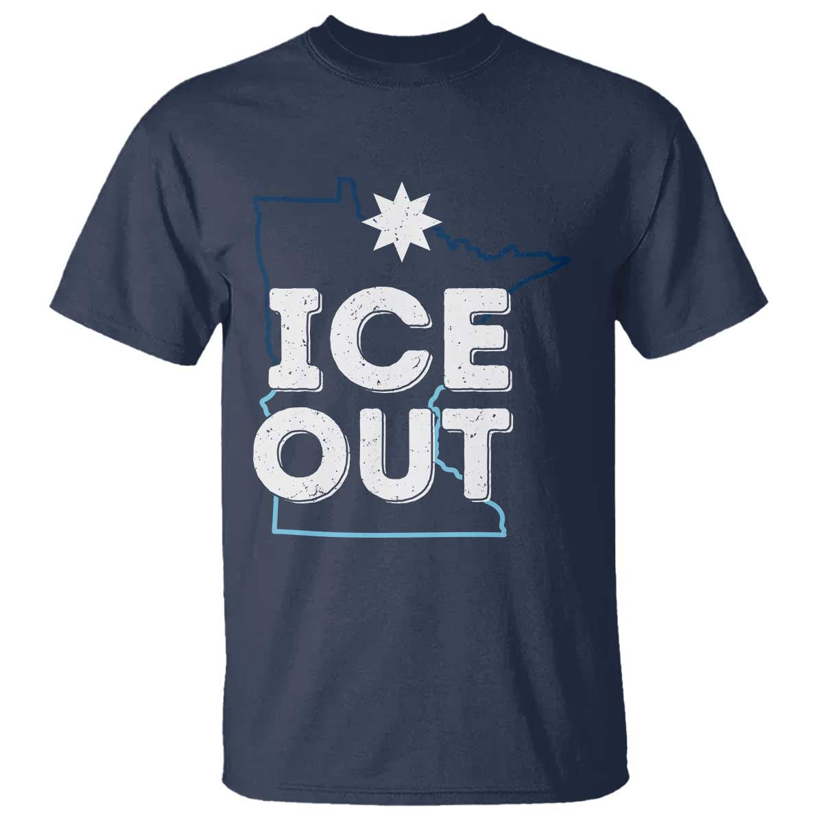 Ice Out Of Minnesota T Shirt MN Map Immigration Protest Community Resistance