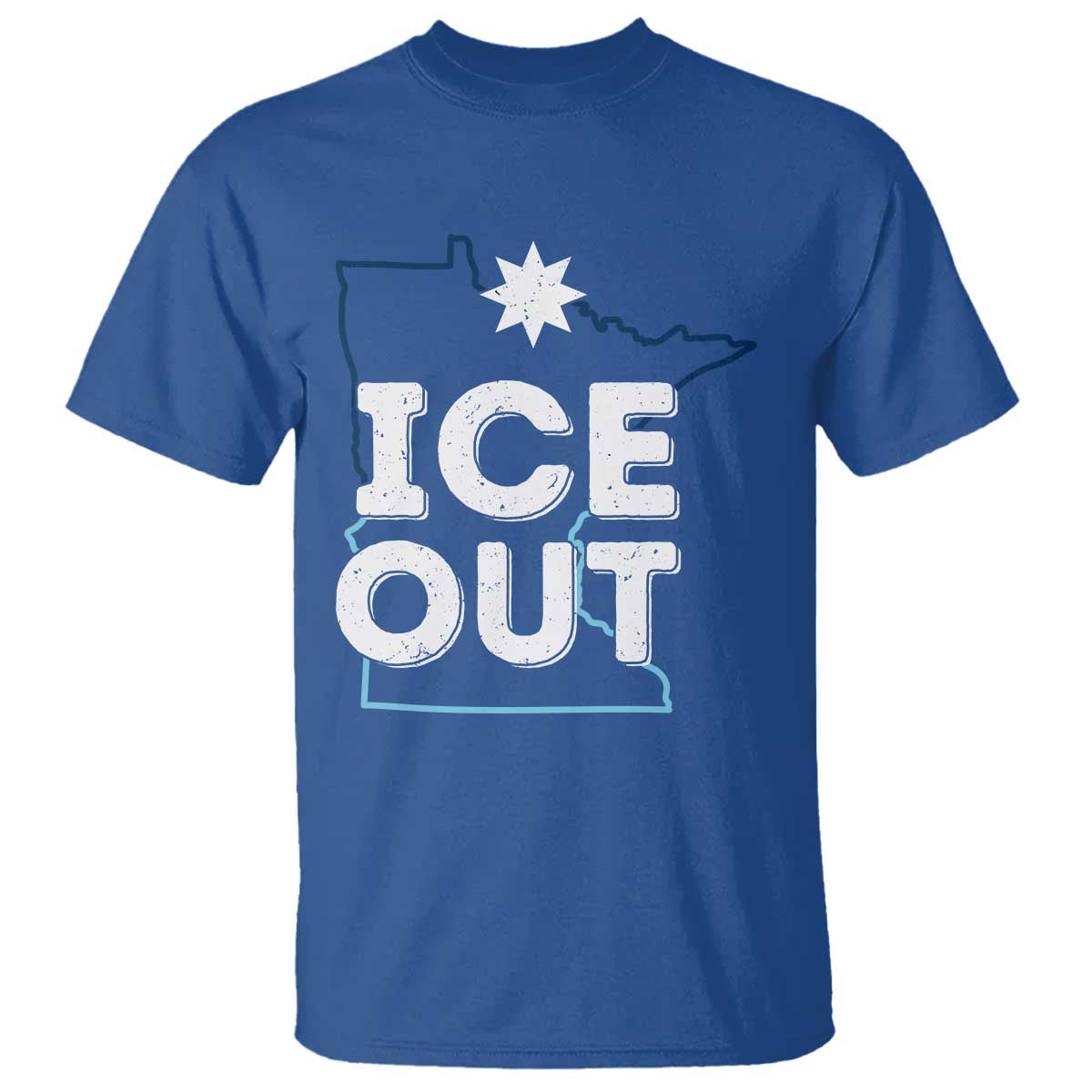 Ice Out Of Minnesota T Shirt MN Map Immigration Protest Community Resistance