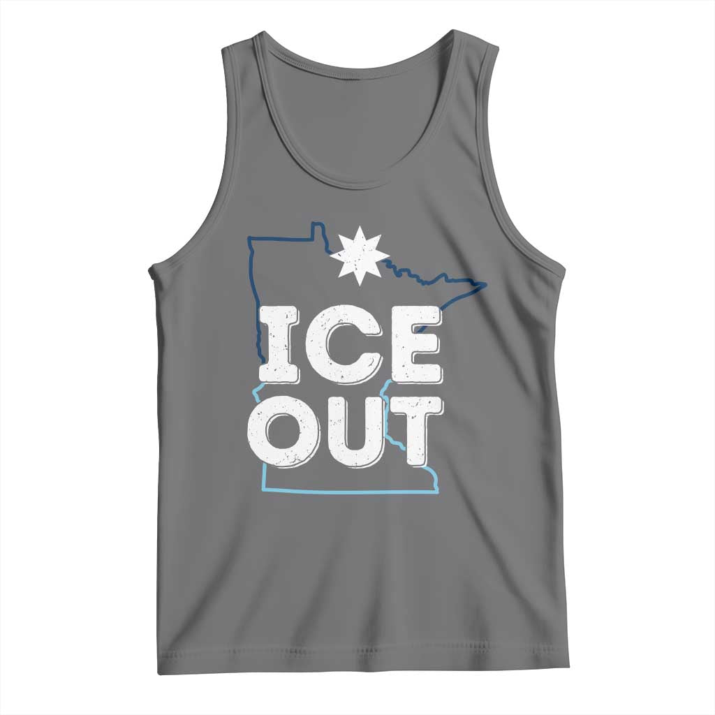 Ice Out Of Minnesota Tank Top MN Map Immigration Protest Community Resistance