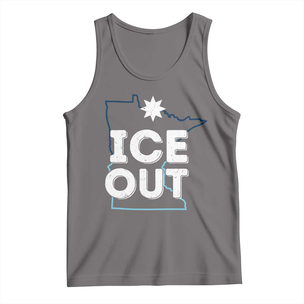 Ice Out Of Minnesota Tank Top MN Map Immigration Protest Community Resistance