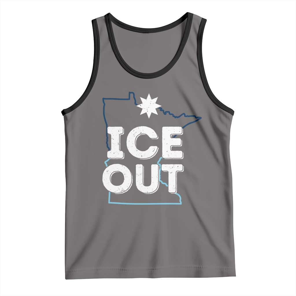 Ice Out Of Minnesota Tank Top MN Map Immigration Protest Community Resistance