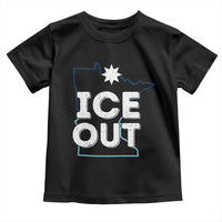 Ice Out Of Minnesota Toddler T Shirt MN Map Immigration Protest Community Resistance