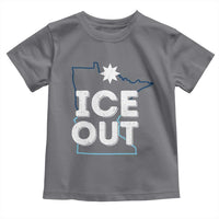 Ice Out Of Minnesota Toddler T Shirt MN Map Immigration Protest Community Resistance