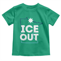 Ice Out Of Minnesota Toddler T Shirt MN Map Immigration Protest Community Resistance