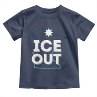 Ice Out Of Minnesota Toddler T Shirt MN Map Immigration Protest Community Resistance