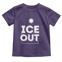 Ice Out Of Minnesota Toddler T Shirt MN Map Immigration Protest Community Resistance