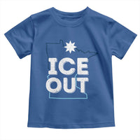 Ice Out Of Minnesota Toddler T Shirt MN Map Immigration Protest Community Resistance