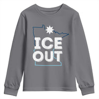Ice Out Of Minnesota Youth Sweatshirt MN Map Immigration Protest Community Resistance